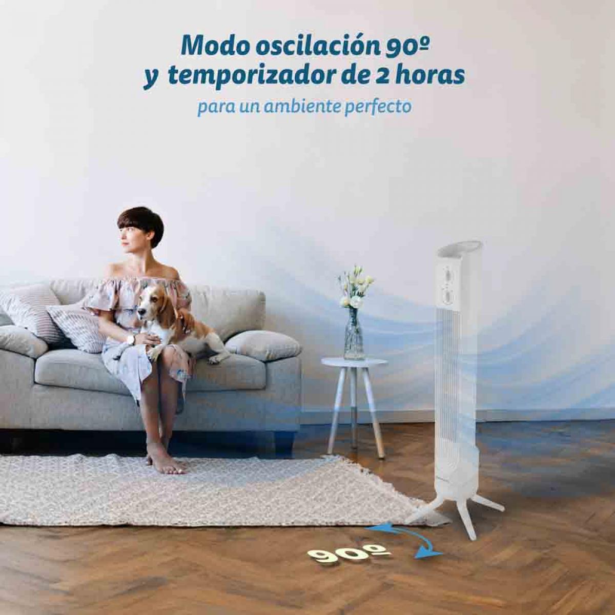 VENTILADOR TORRE GRUNKEL TF-324LBL 81CM 45W BCO