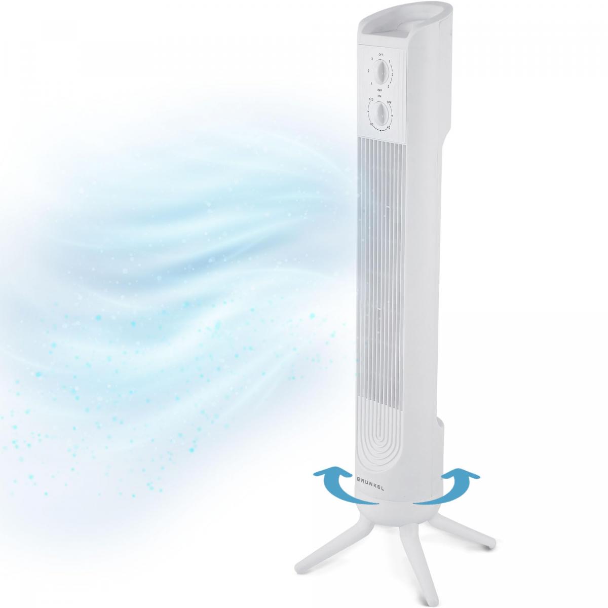 VENTILADOR TORRE GRUNKEL TF-324LBL 81CM 45W BCO