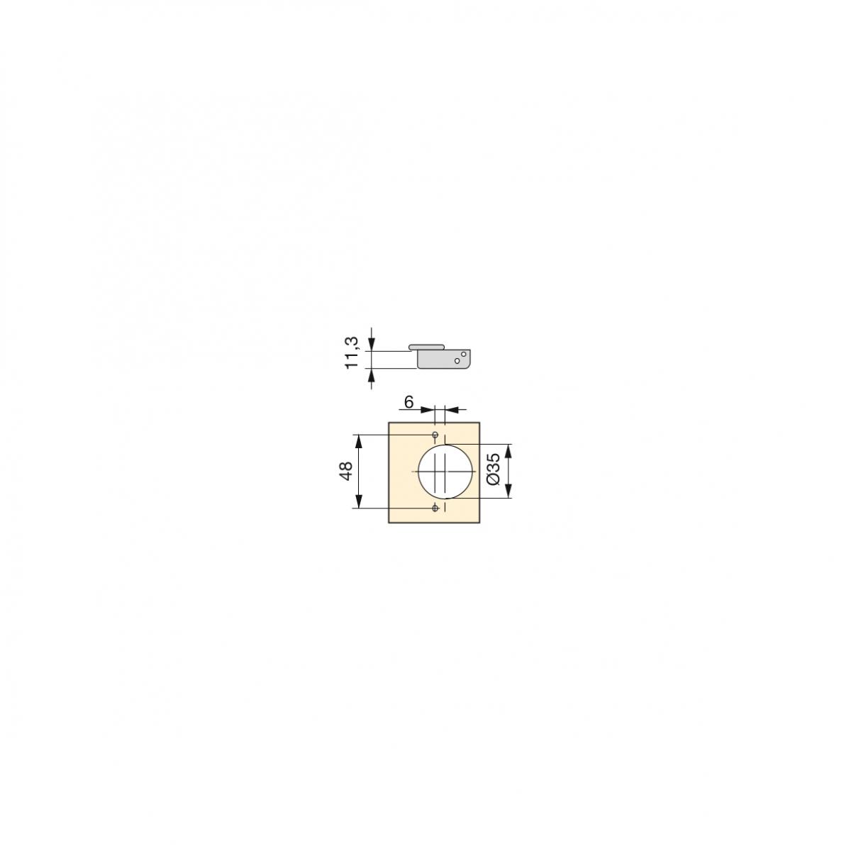 Kit de bisagra codo X91N con suplemento