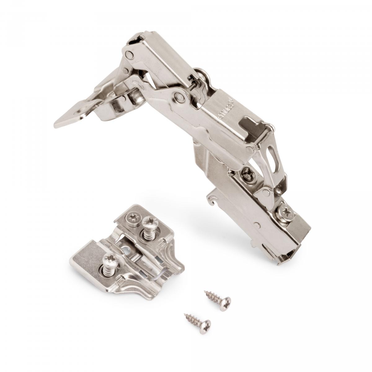 Kit de bisagra supercodo X91 de apertura 165º con cierre suave y suplemento