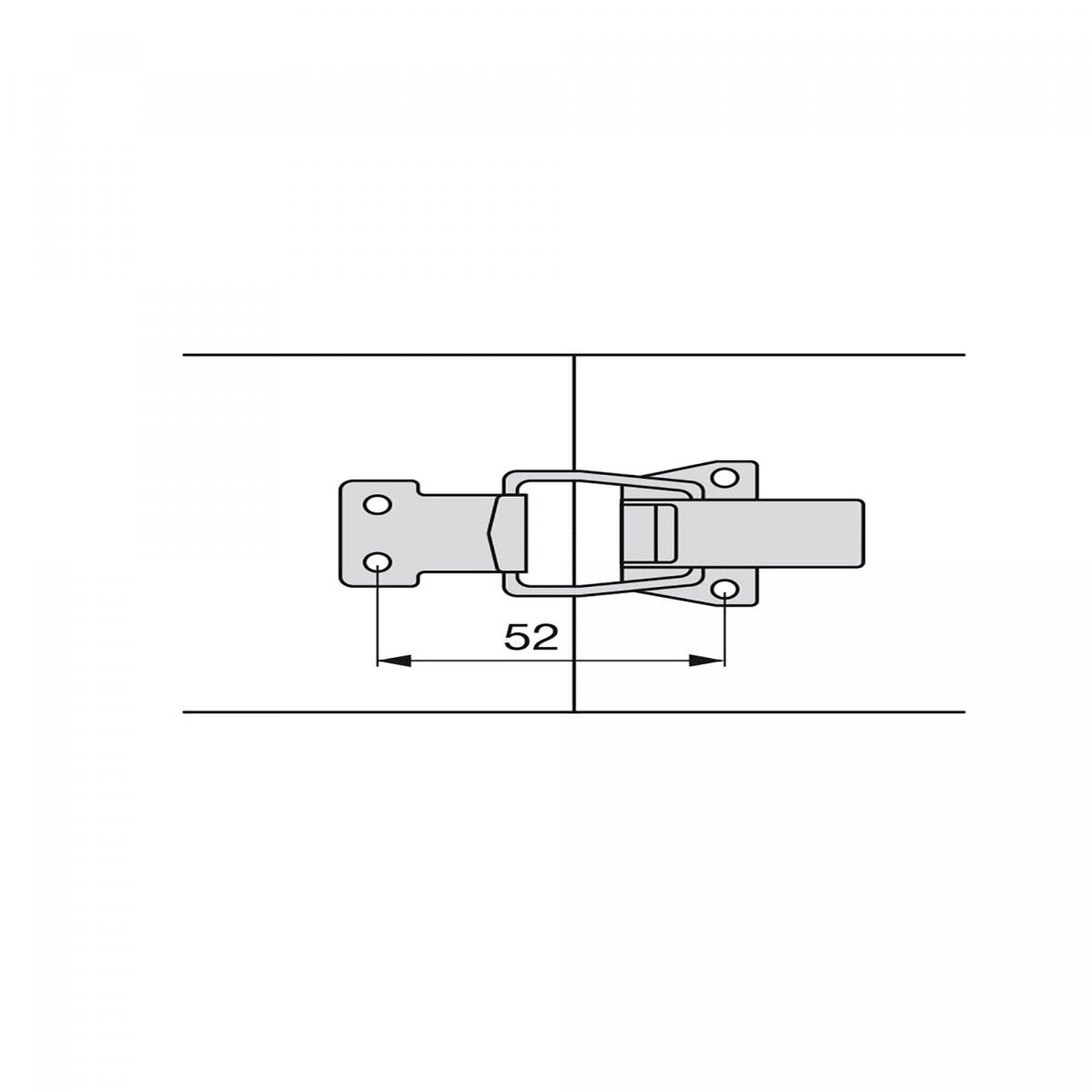 Cierre de palanca tensor para muebles