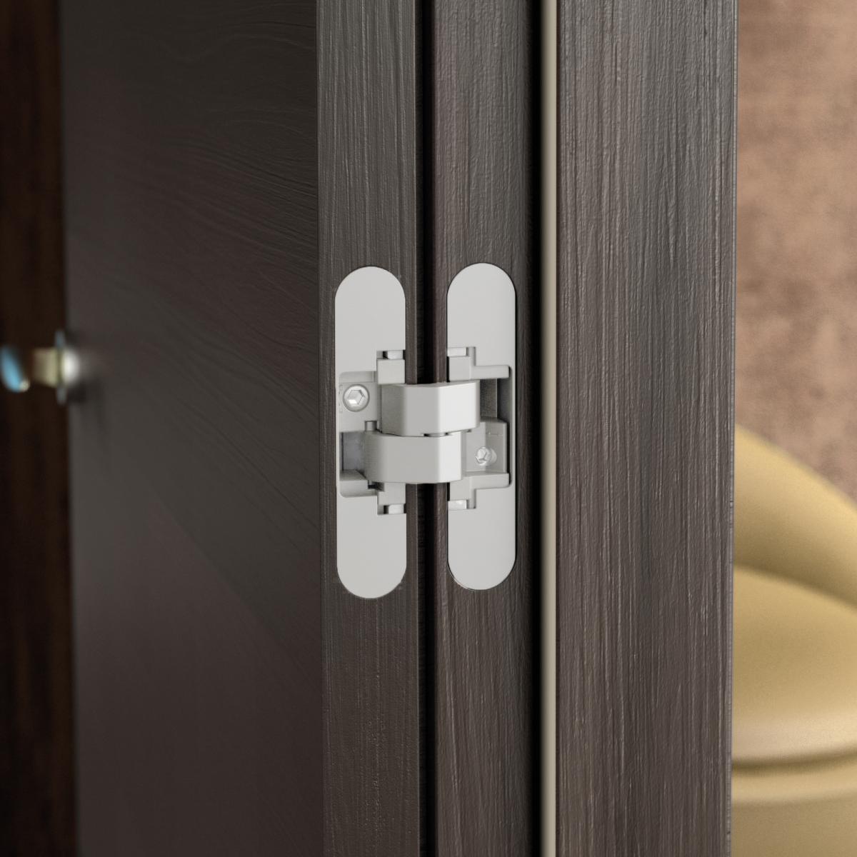 Bisagras ocultas para puertas de paso.