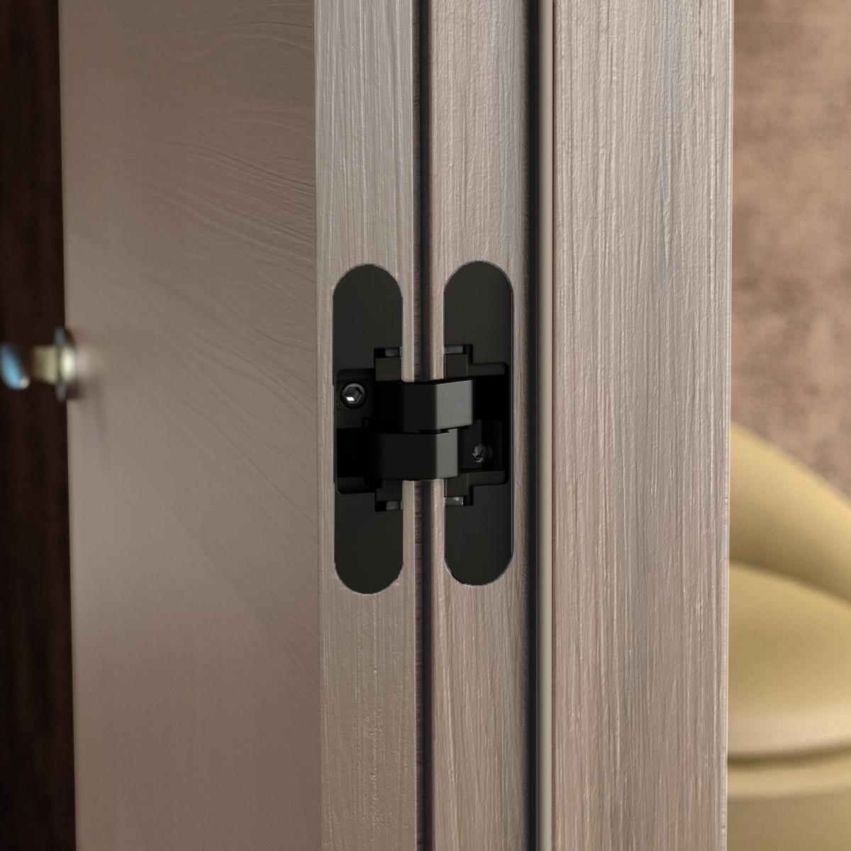 Bisagras ocultas para puertas de paso.