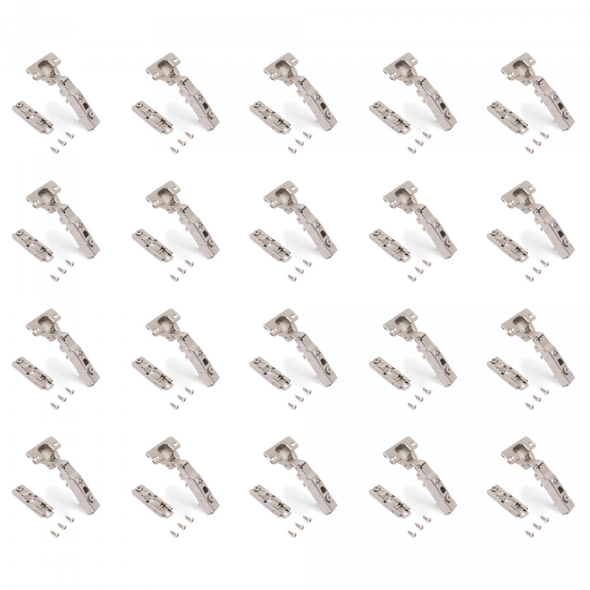 Kit de bisagra recta X91 con cierre suave y suplemento recto