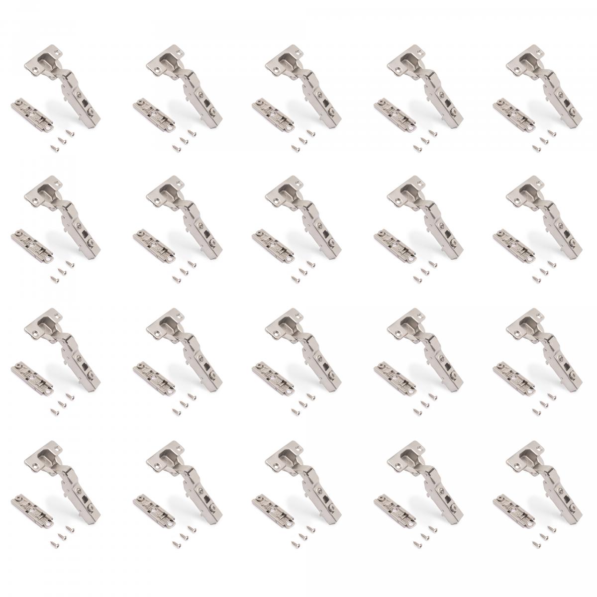 Kit de bisagra codo X91 con cierre suave y suplemento recto