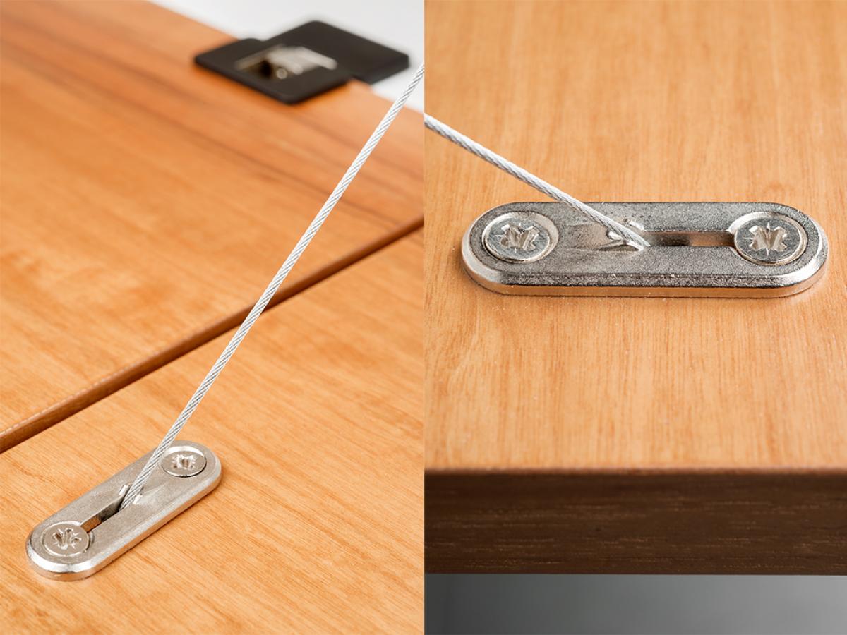 Mecanismo para puertas abatibles Miniwinch con tapa