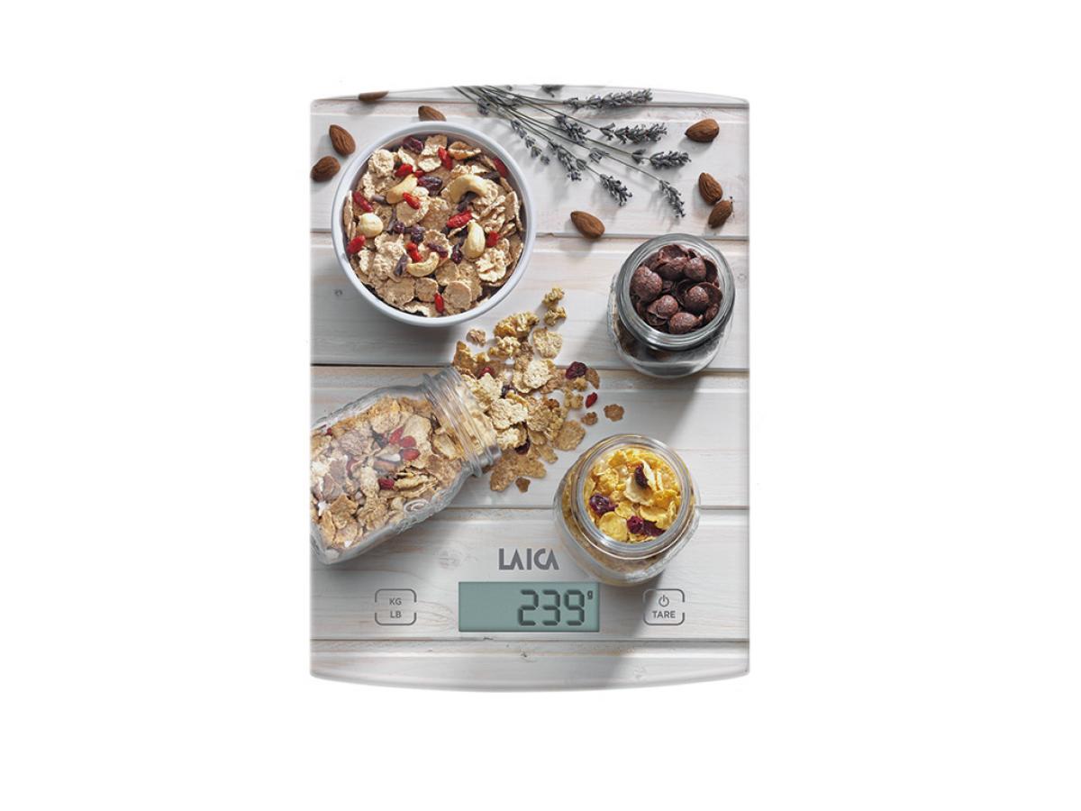 BALANZA COCINA  LAICA KS1034W 5KG ELECT.PLATA C-BOL