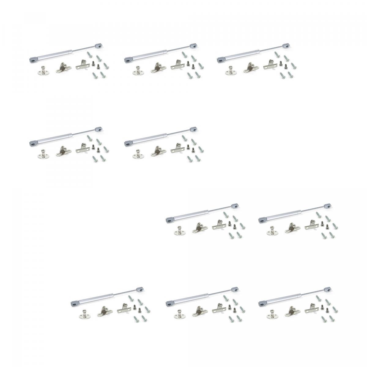 Pistón a gas H con enganches para puertas elevables