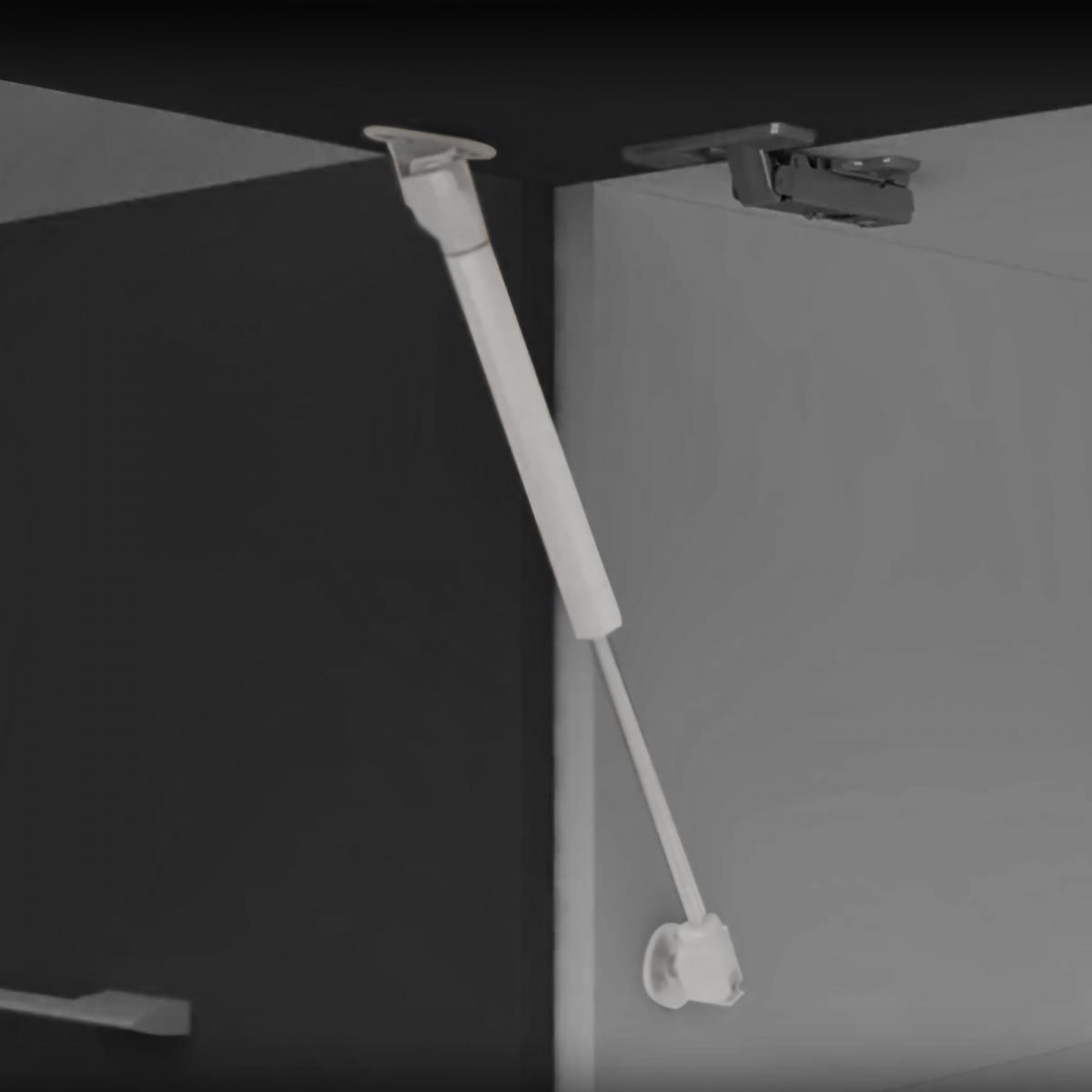 Pistón a gas H con enganches para puertas elevables