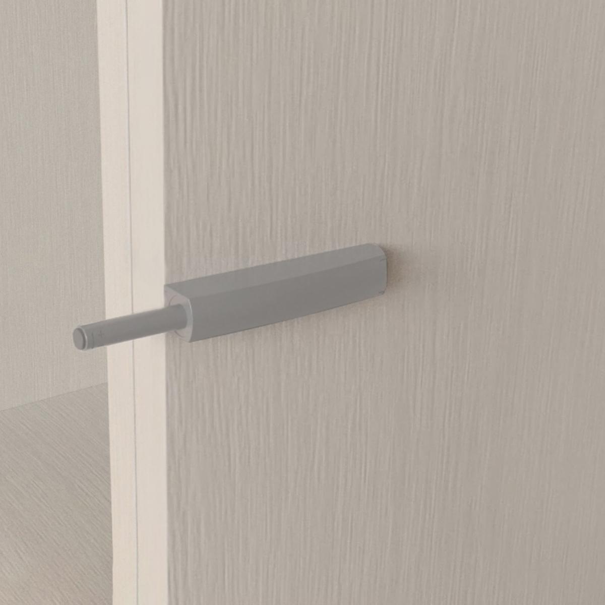 Cierre Push Lite de puerta para atornillar en el mueble con regulación, 80 mm