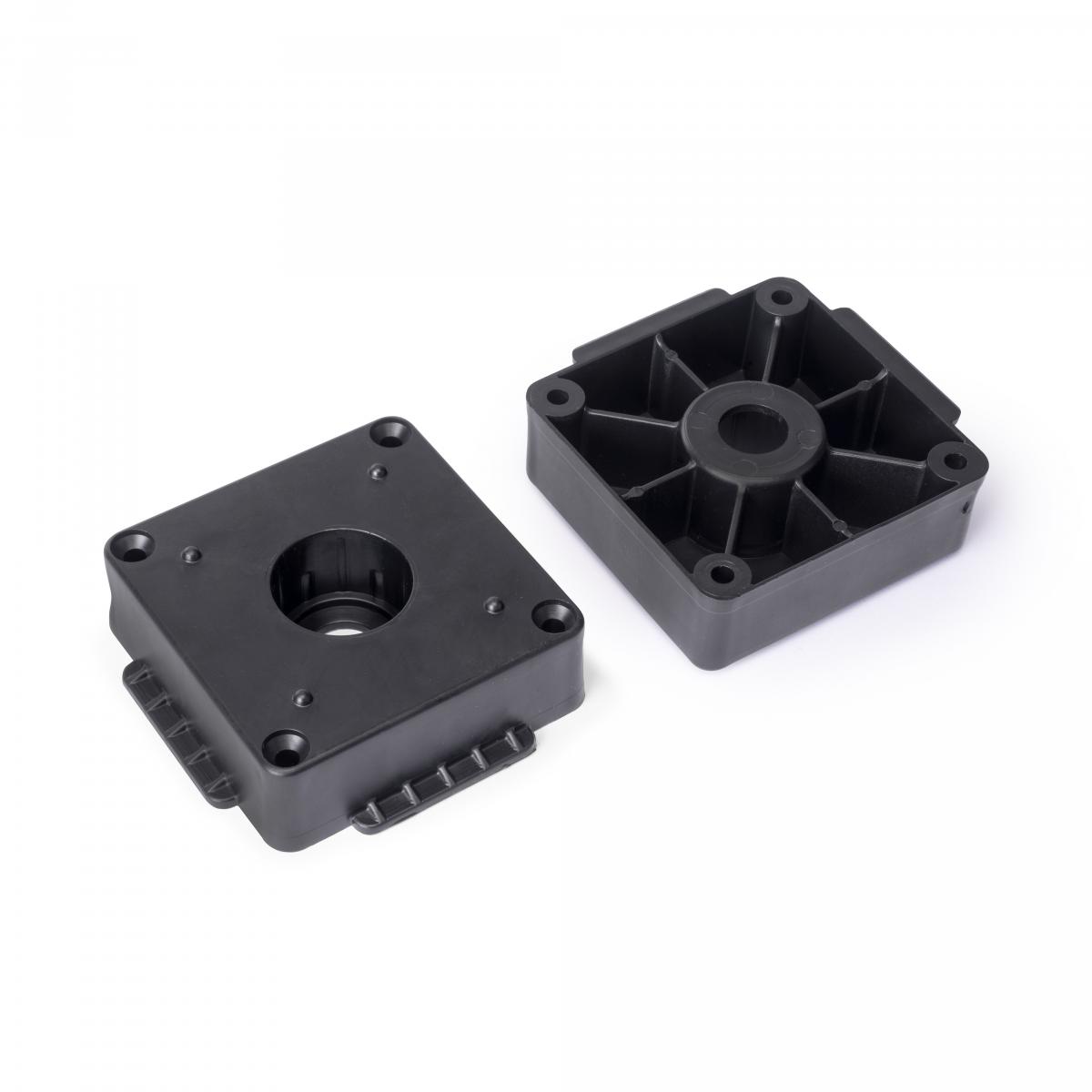 Kit de pie nivelador bone con base cuadrada para mueble con pinza para zócalos
