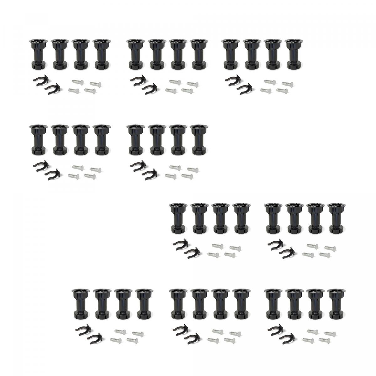 Kit de pies niveladores Bone para mueble con pinza para zócalos