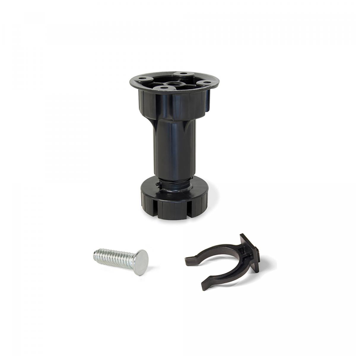 Kit de pies niveladores Bone para mueble con pinza para zócalos