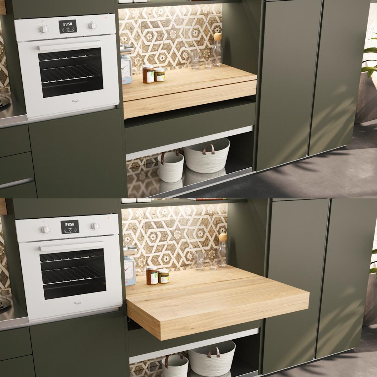 Guías para mesa extensible y elevable Oplà Folding+39 M120