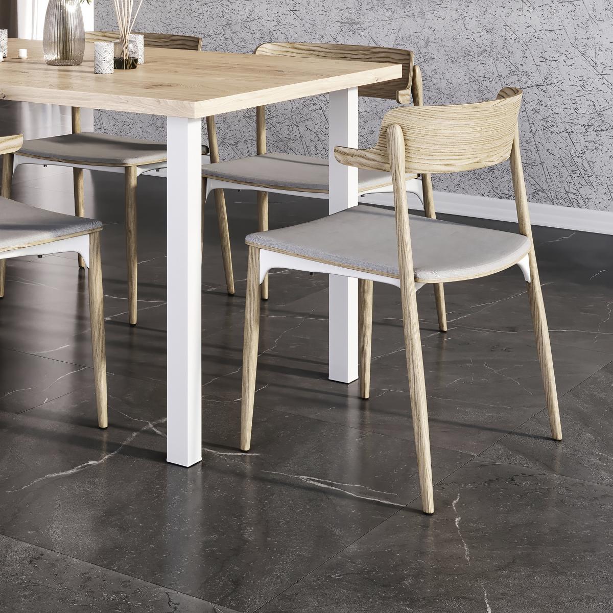 Patas cuadradas para mesa, 50x50mm