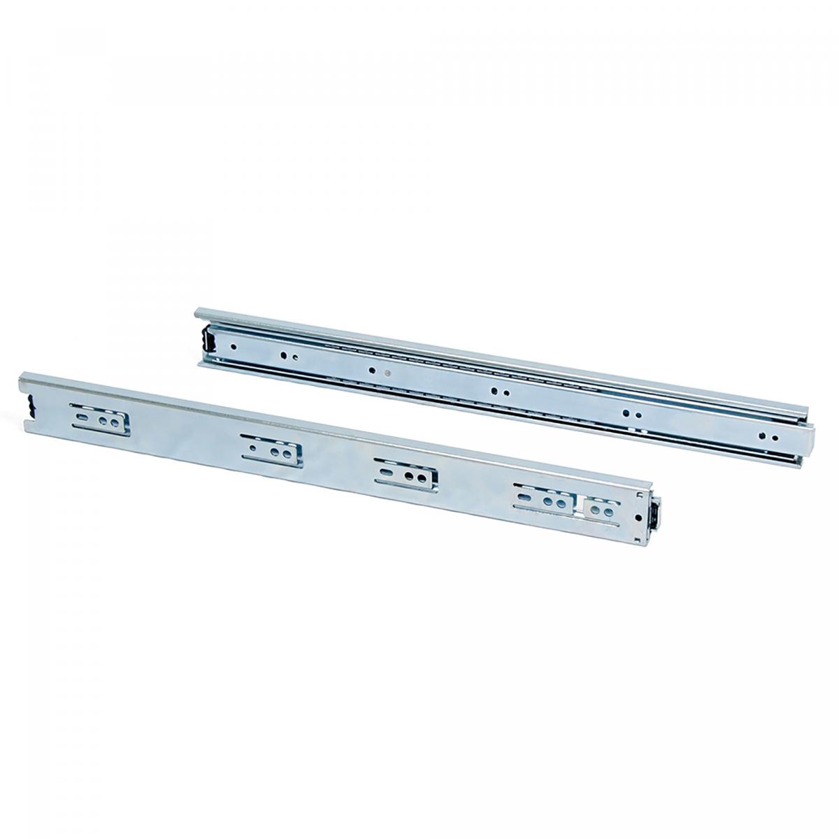 Juego de guías de bolas para cajones con extracción total, altura 45 mm