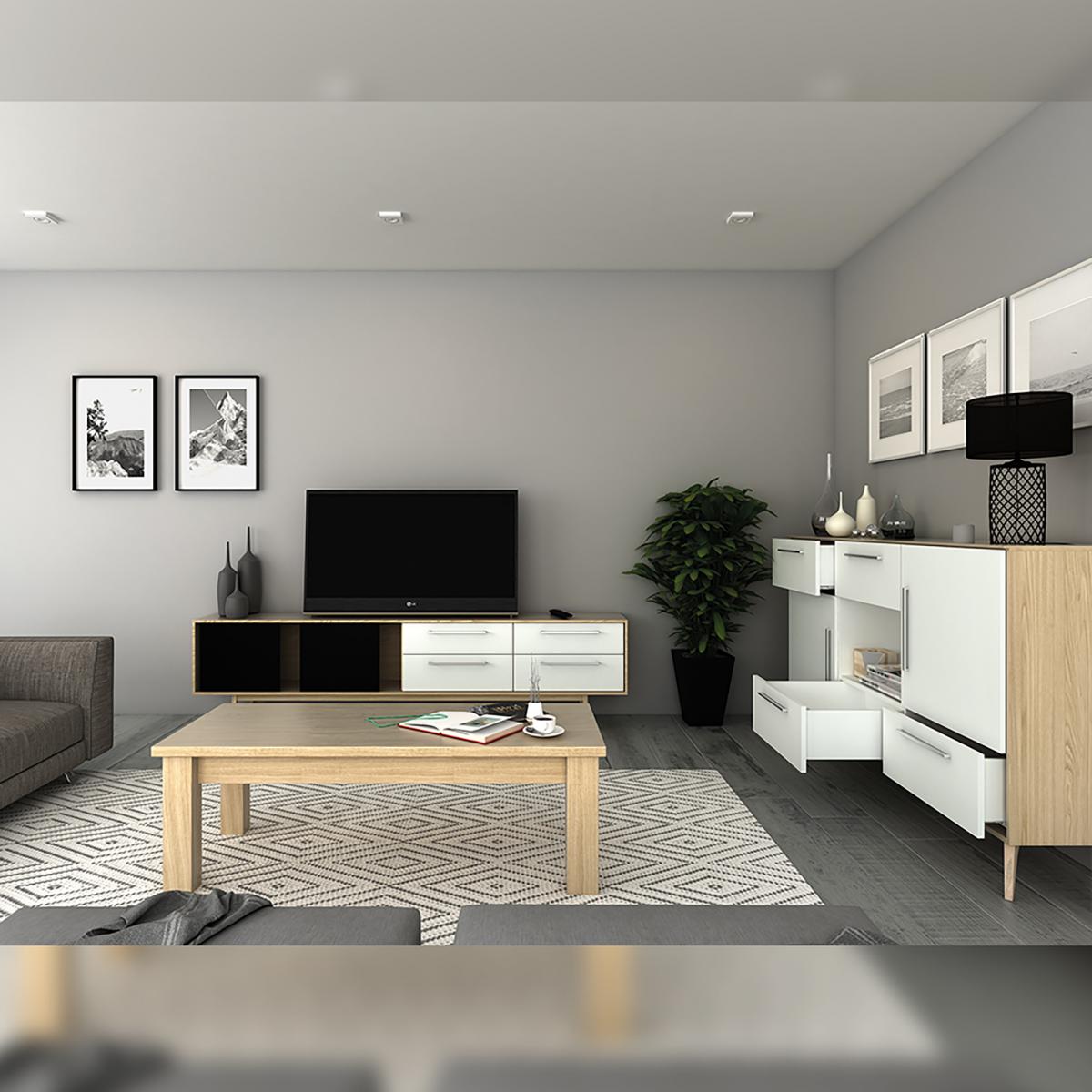 Cajón exterior Concept 30 kg de altura 105 mm