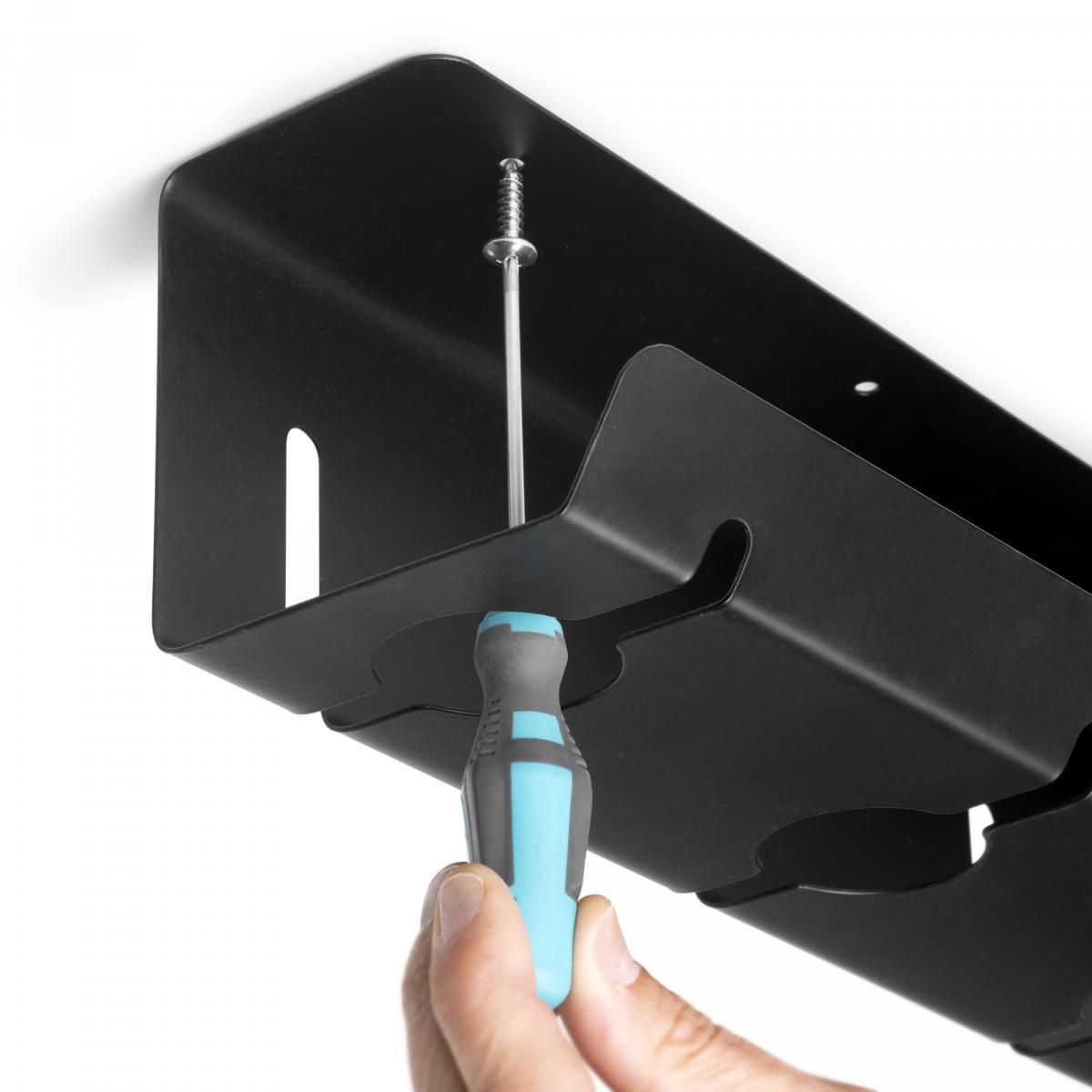 Bandeja organizadora de cables para debajo de la mesa