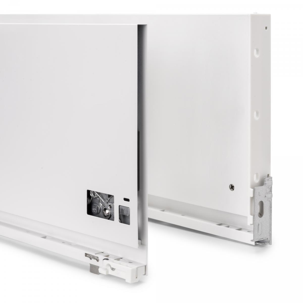 Cajón exterior Vertex, 60kg, altura 242mm y regulación 3D