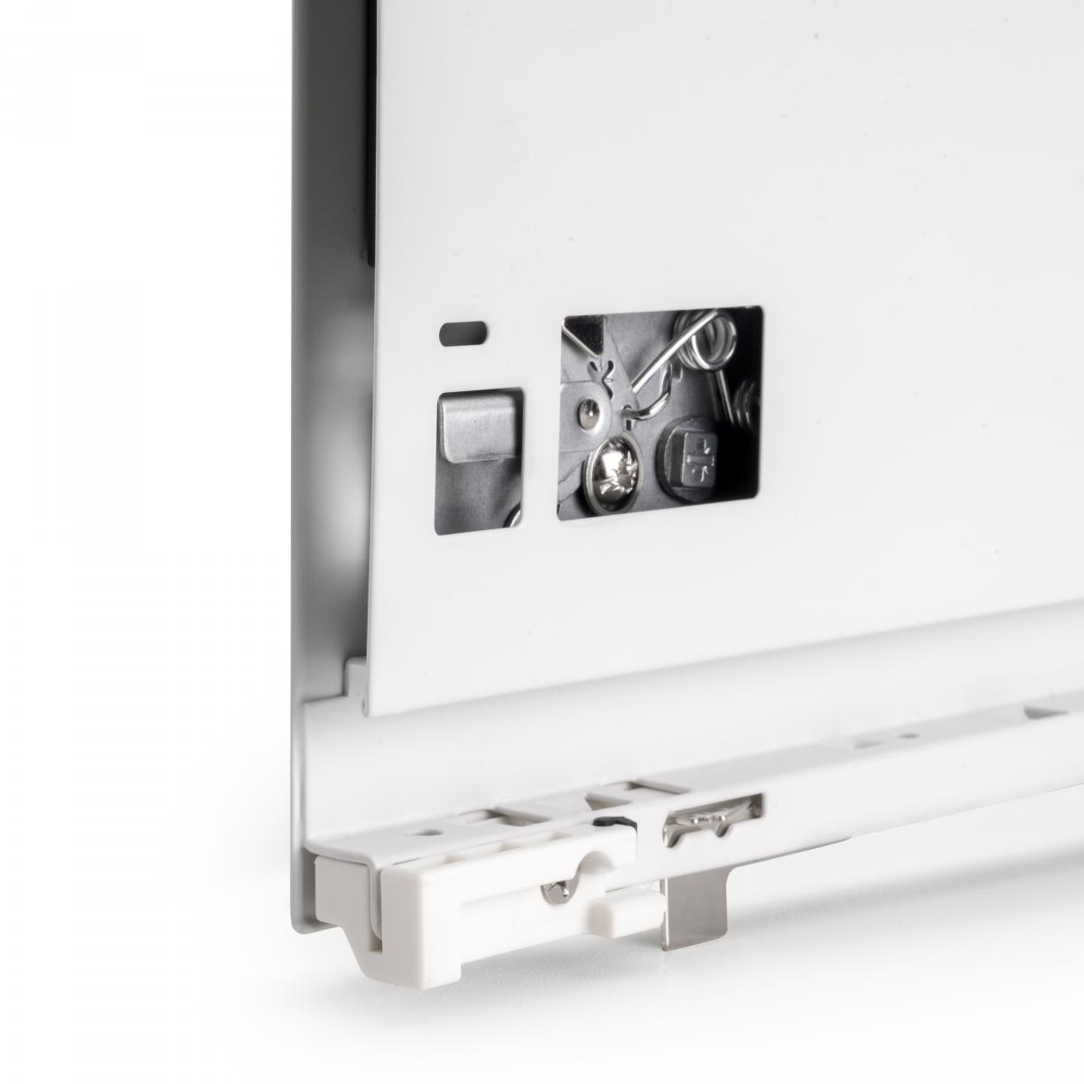 Cajón exterior Vertex, 40kg, altura 93mm y regulación 3D