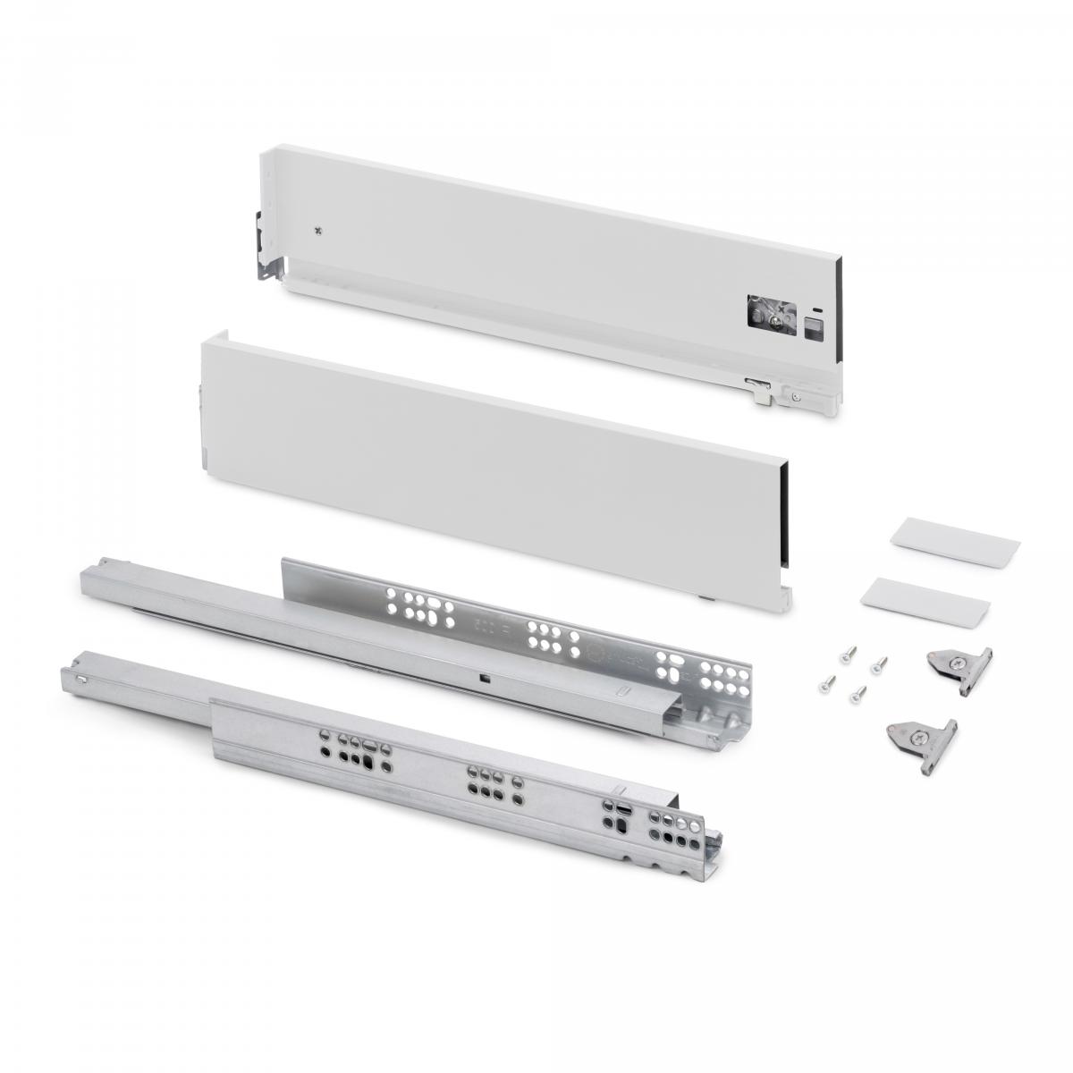 Cajón exterior Vertex, 40kg, altura 131mm y regulación 3D