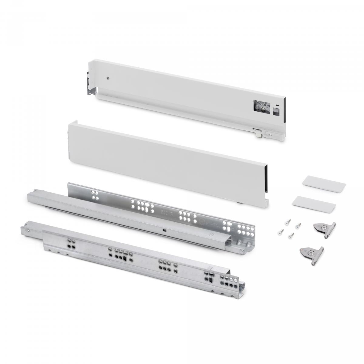 Cajón exterior Vertex, 60kg, altura 93mm y regulación 3D