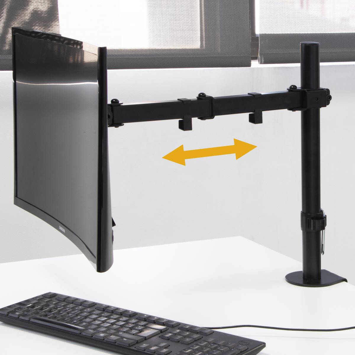 Soportes de monitor para mesa inclinables y giratorios 360​°.