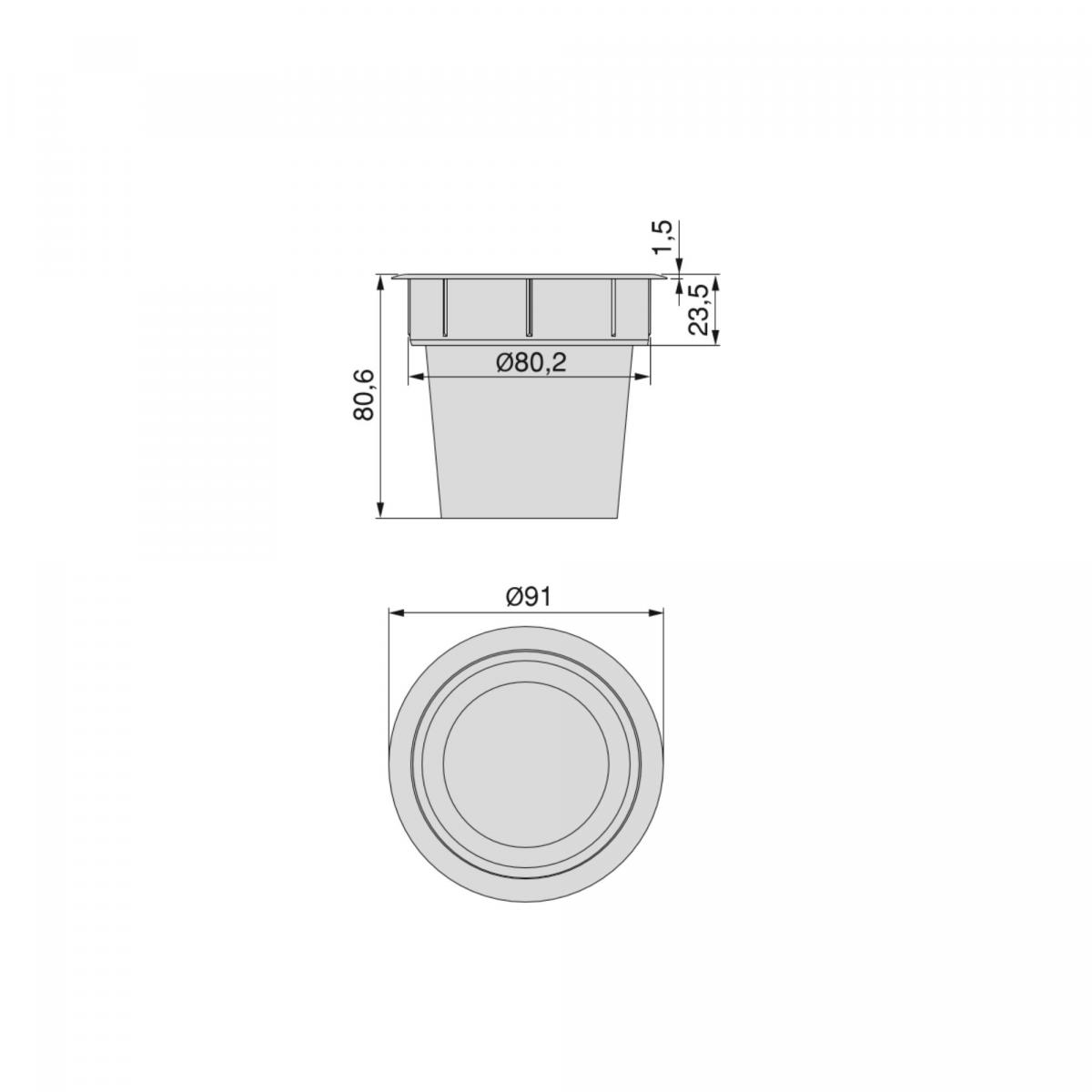 Accesorio porta objetos Pot (Ø80mm)
