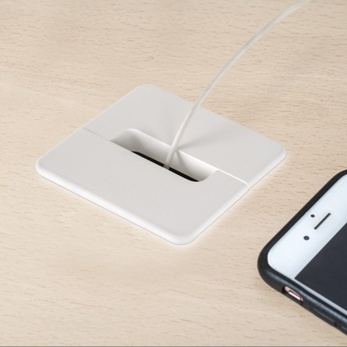 Pasacables Plastwin para mesa (Ø80mm)