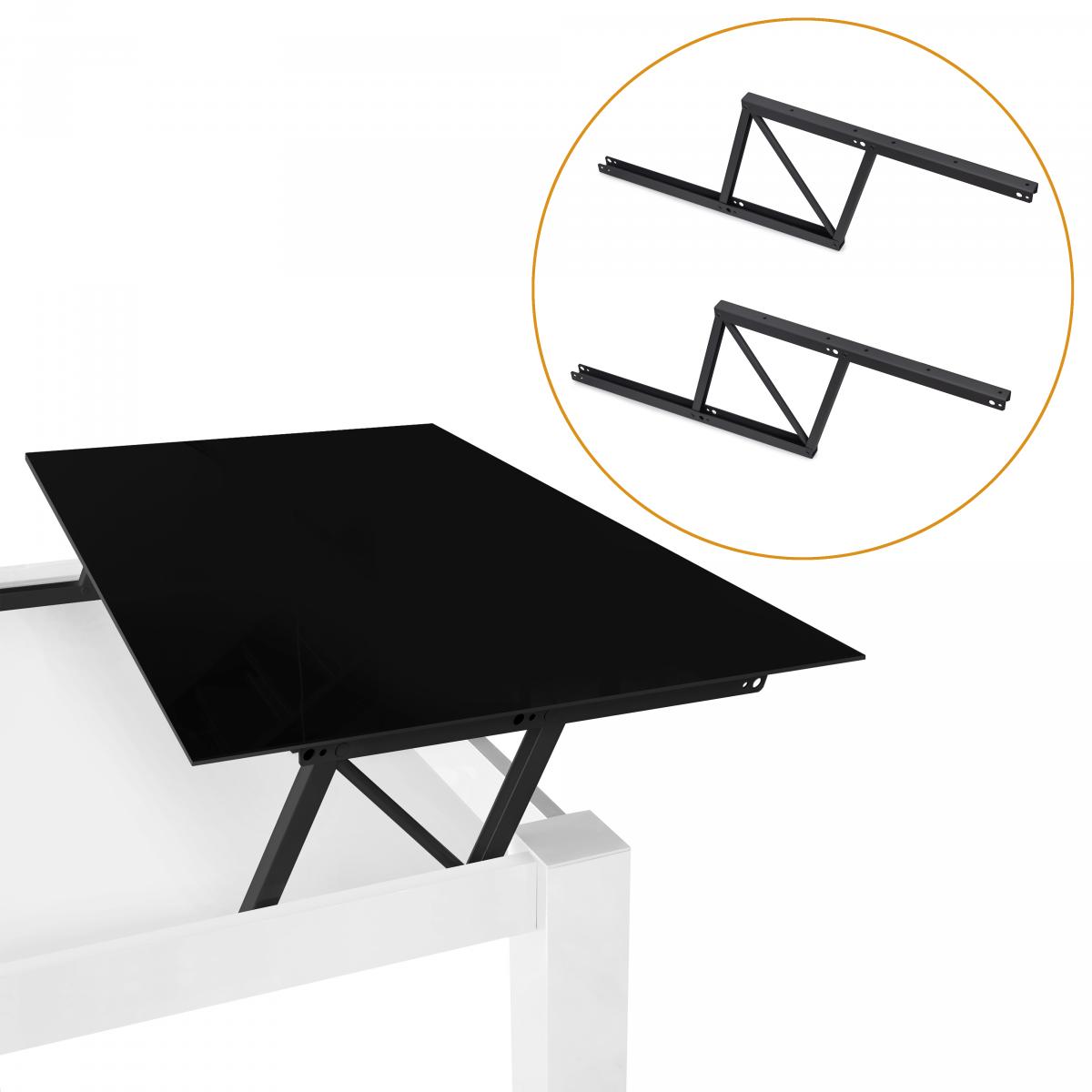 Juego de mecanismos elevables para mesas de centro