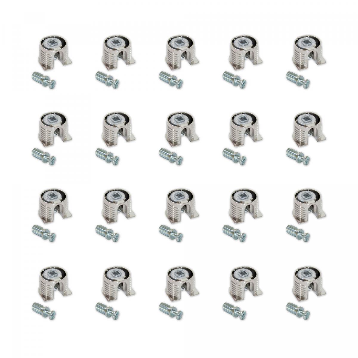 Kit cazoleta de unión Fix  D. 20 x 12,5 mm y pernos D. 6 mm