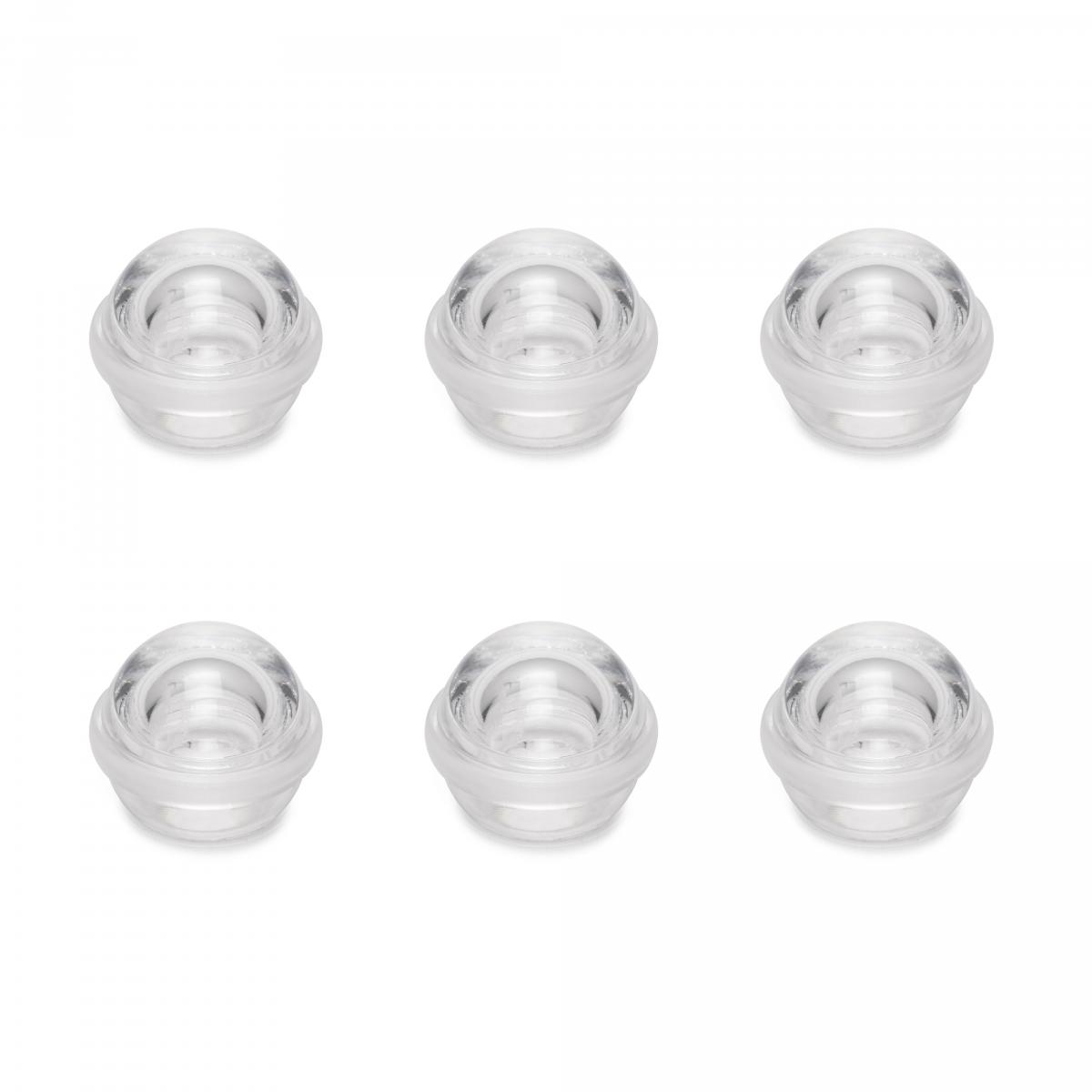 Topes para puertas adhesivos semiesféricos