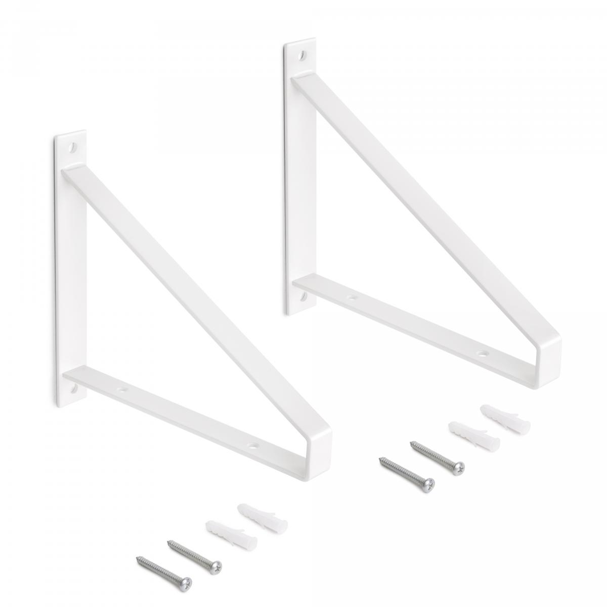 Juego de soportes para estante de madera Shelf con forma triangular