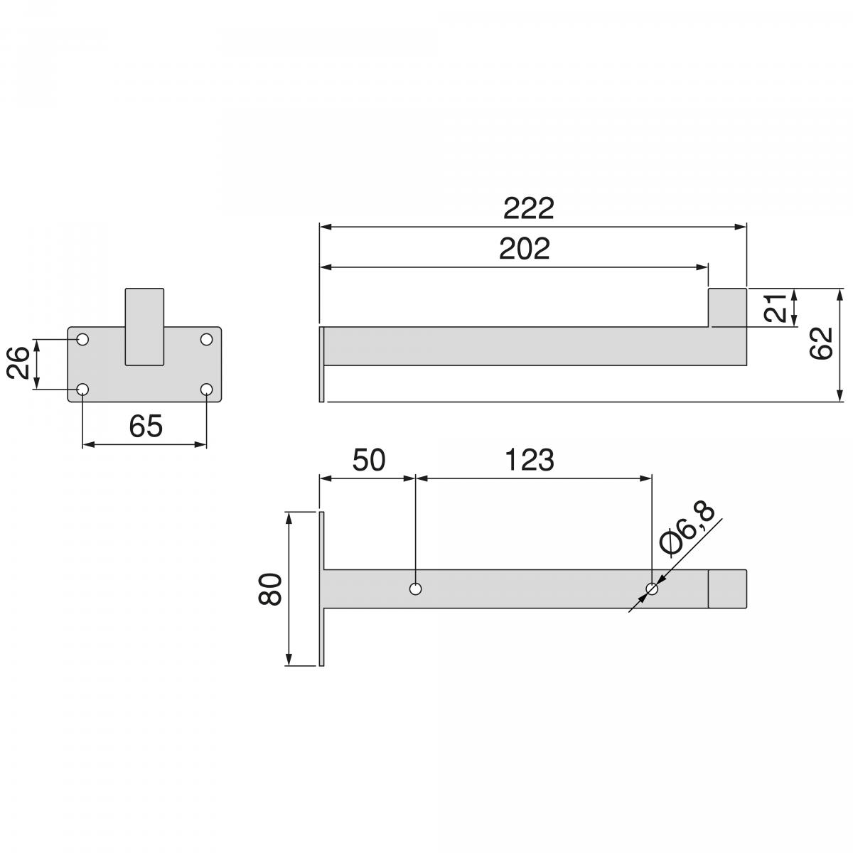 Juego de soportes para estante de madera Shelf recto de tubo cuadrado