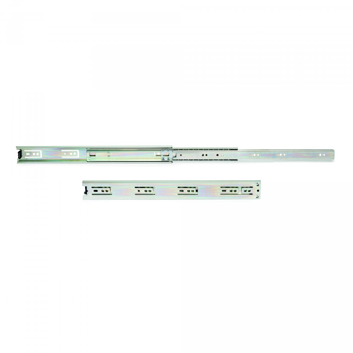 Juego de guías de bolas para cajones con extracción total, altura 45 mm