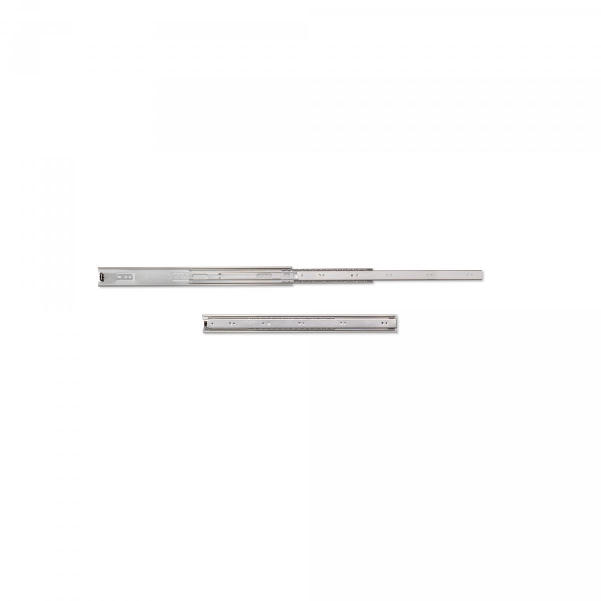 Juego de guías de bolas para cajones con extracción total, altura 45 mm