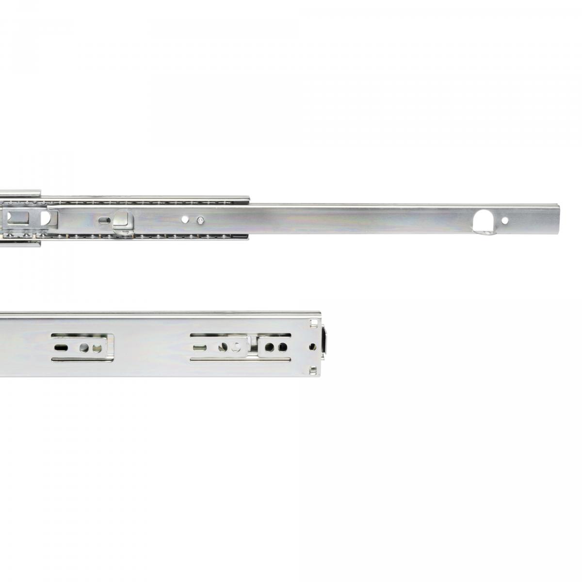 Juego de guías de bolas para cajones de extracción total con escuadras, altura 45 mm