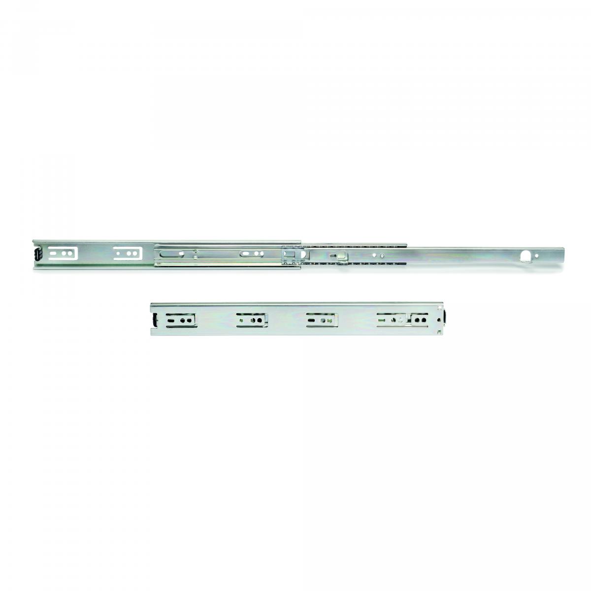 Juego de guías de bolas para cajones de extracción total con escuadras, altura 45 mm