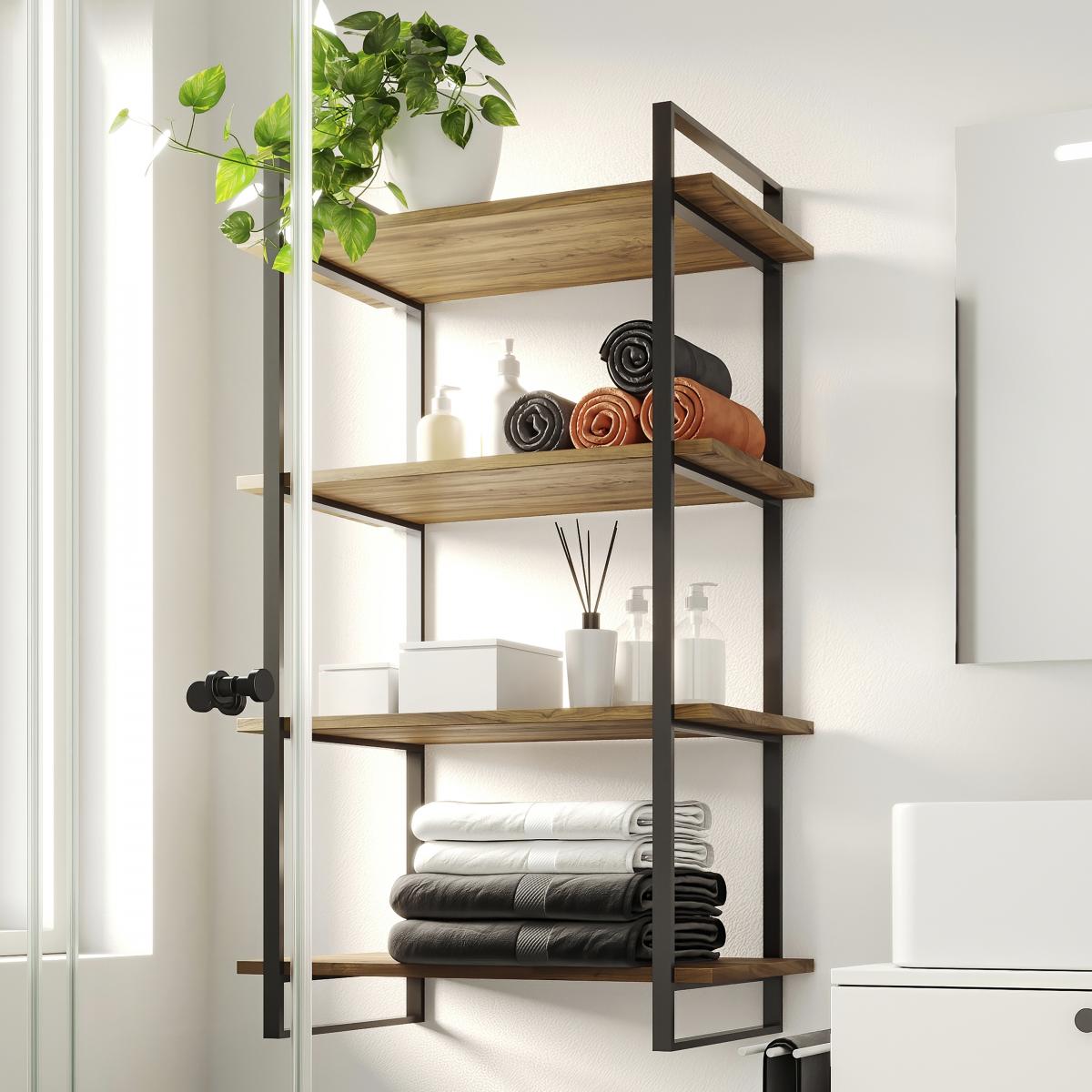 Estantería Lader con estructura y estantes