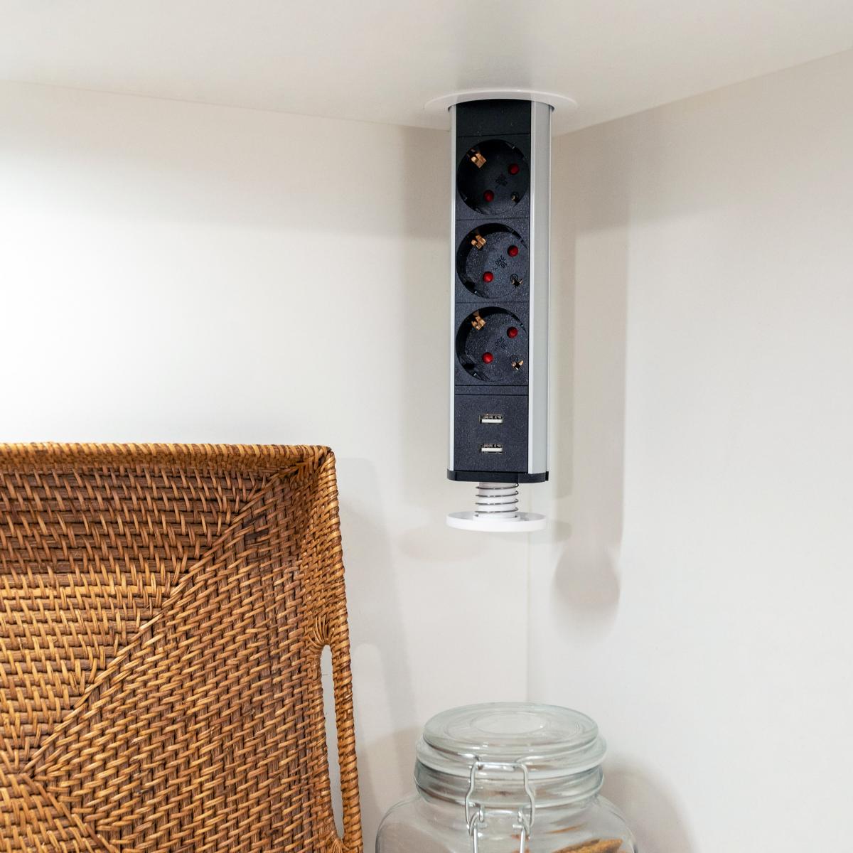 Multiconector elevable Vertikal (Ø60mm)