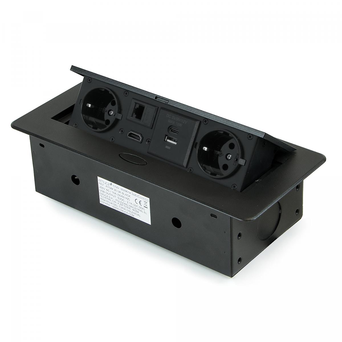 Multiconector Atom 26 para escritorio (225x111mm)