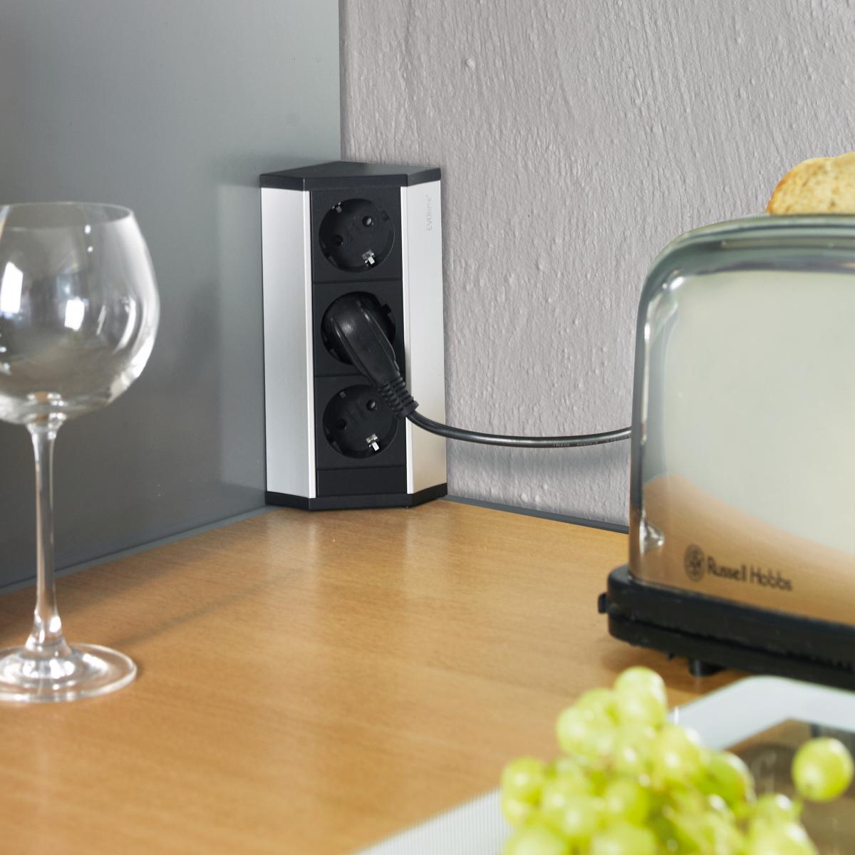 Multiconector de superficie V Dock para mueble