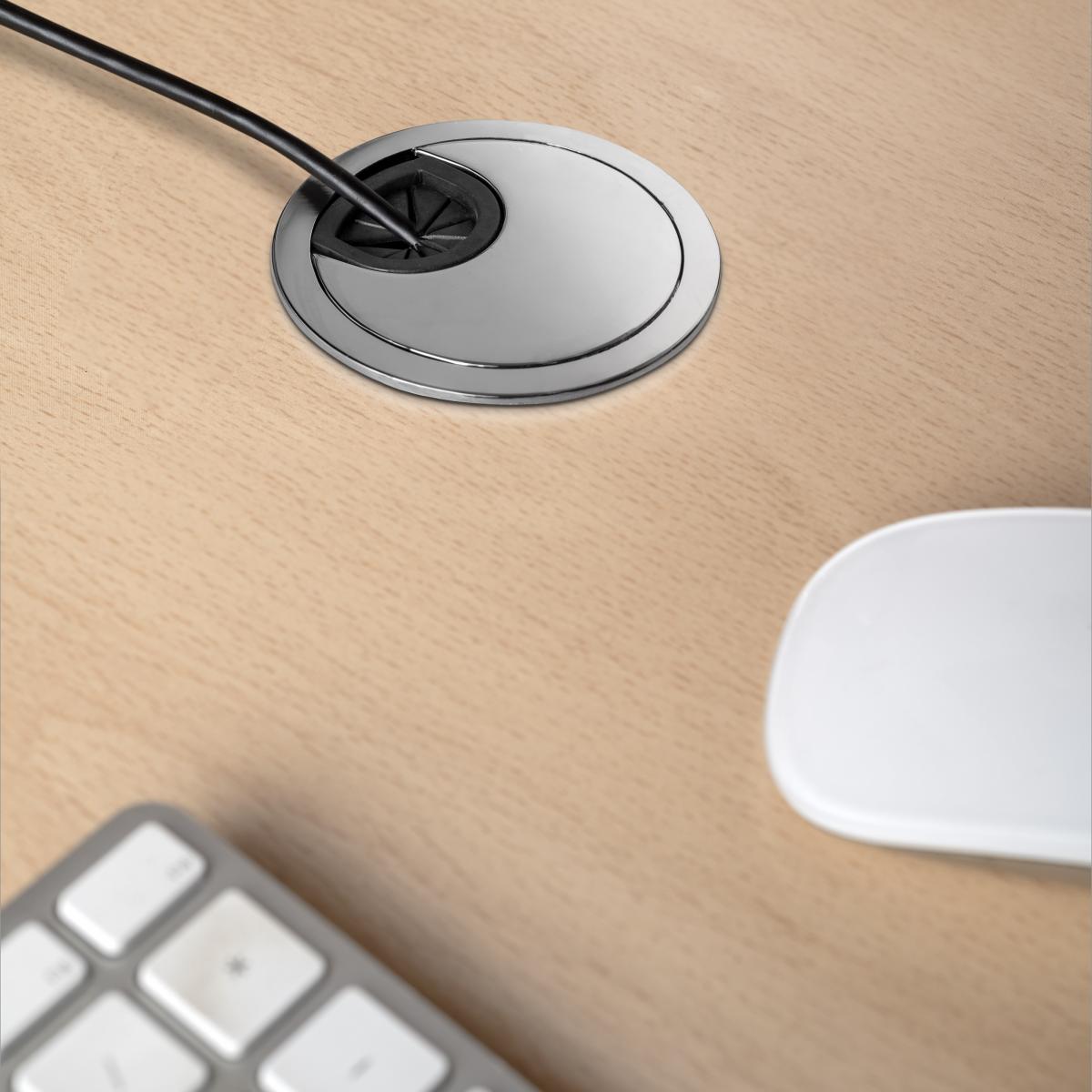 Tapa pasacables circular Circum (Ø60mm, Ø80mm)