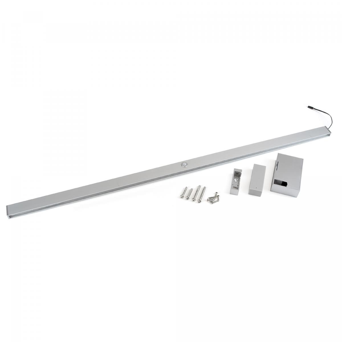 Barra para armario con luz LED Castor, batería extraible y sensor de movimiento