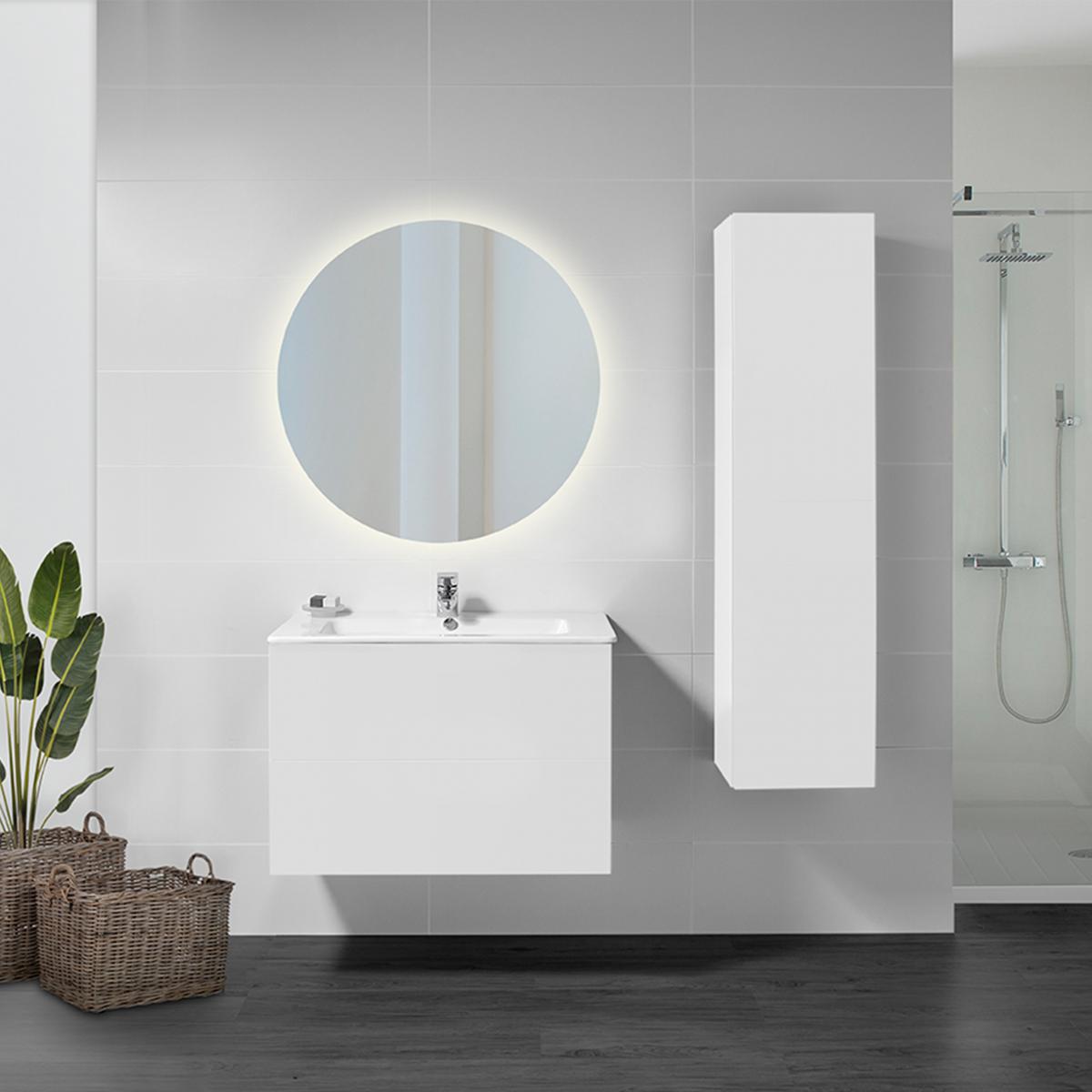 Espejo de baño Cassiopeia con iluminación LED decorativa (AC 230V 50Hz)