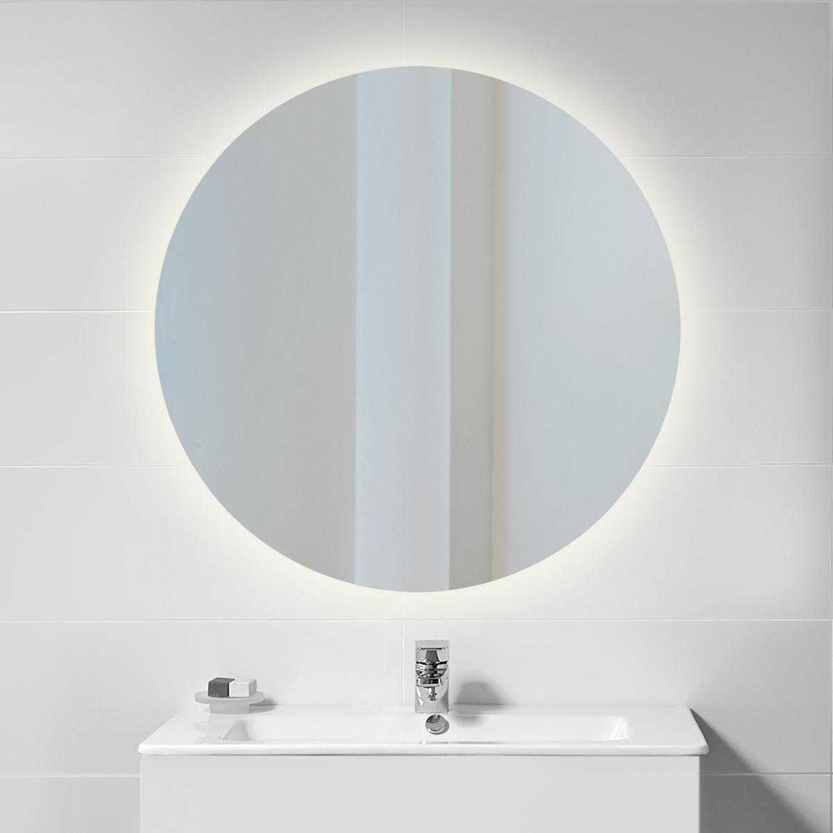 Espejo de baño Cassiopeia con iluminación LED decorativa (AC 230V 50Hz)
