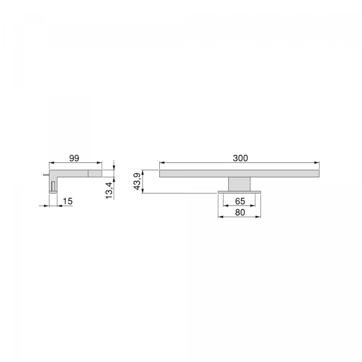 Foco LED para espejo de baño Virgo (AC 230V 50Hz)