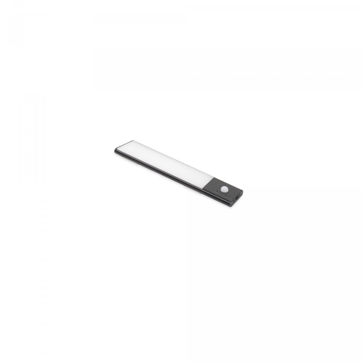 Aplique LED recargable por USB Kaus Black con sensor de movimiento