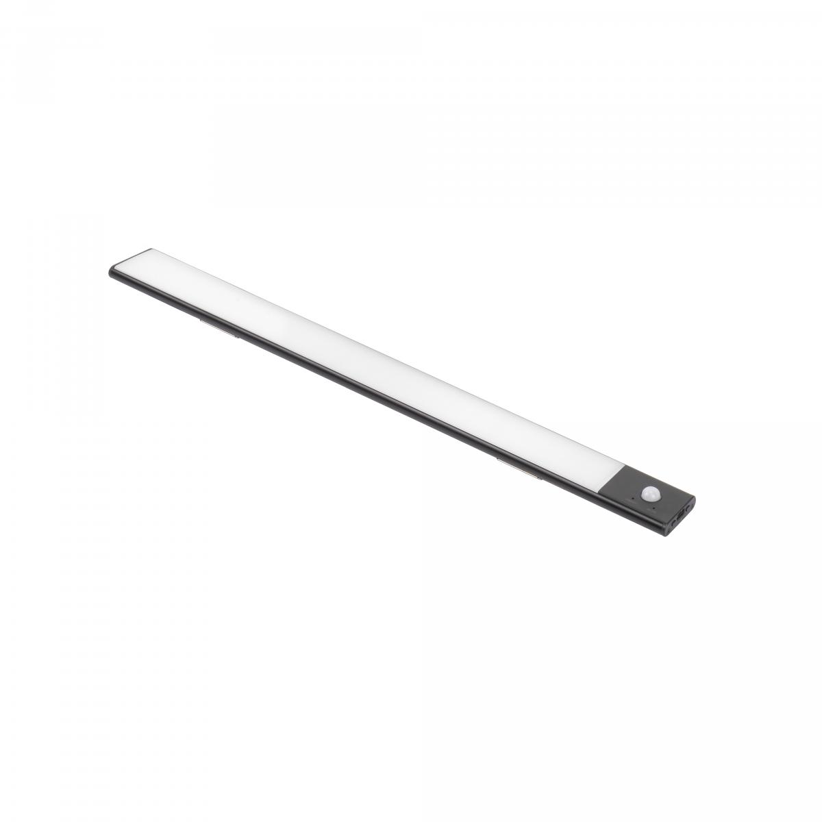 Aplique LED recargable por USB Kaus Black con sensor de movimiento