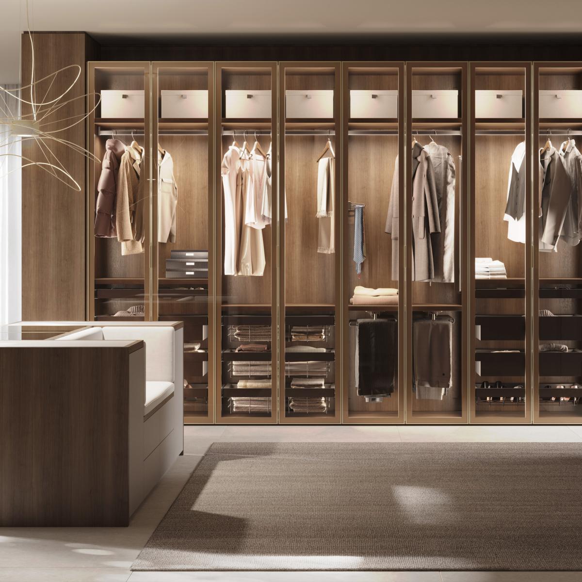 Kit de barra para armario Luxe, tira LED 4,5x8 Neonlynx V, sensor de movimiento RF Smart y convertidor Smart (24V DC)